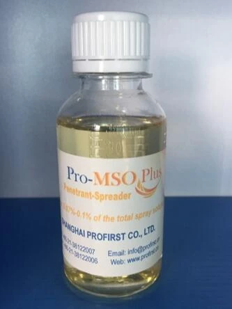 Pro-MSO Plus MSO-organosilicone spreader-penetrant in bottle for tank mix applications in agriculture