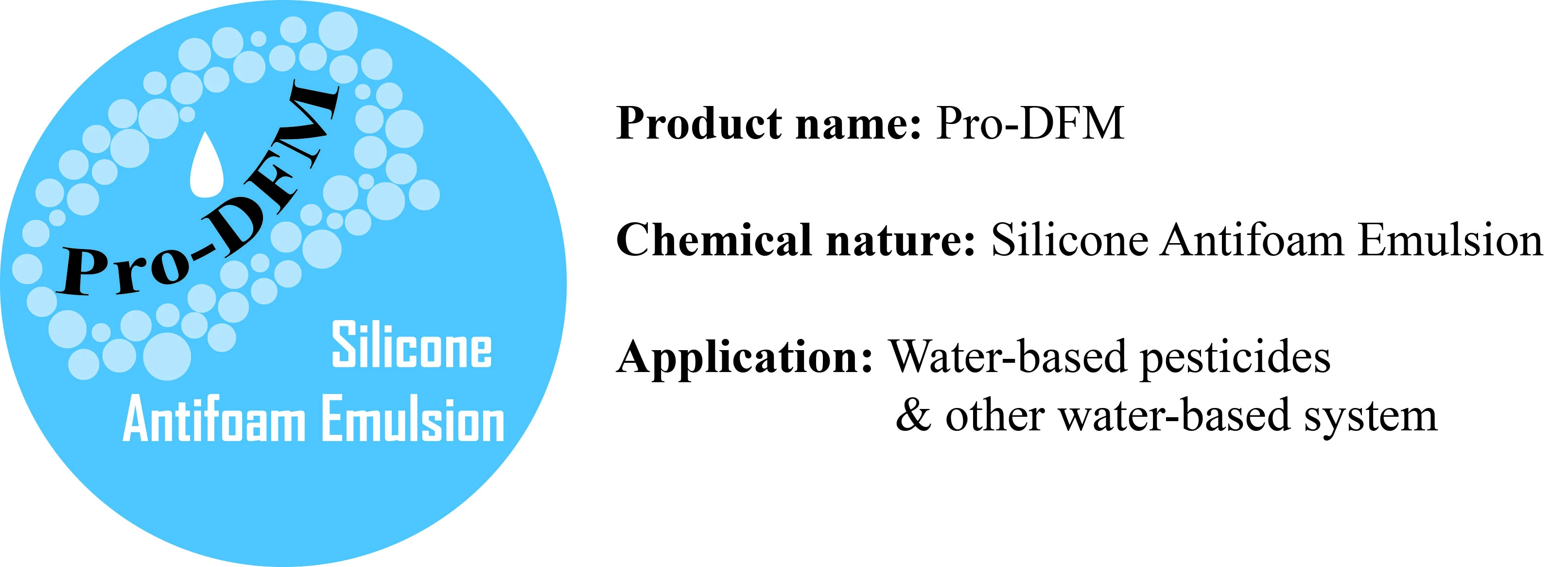 Pro-DFM silicone antifoam emulsion for water-based pesticides and other water-based agrochemical systems